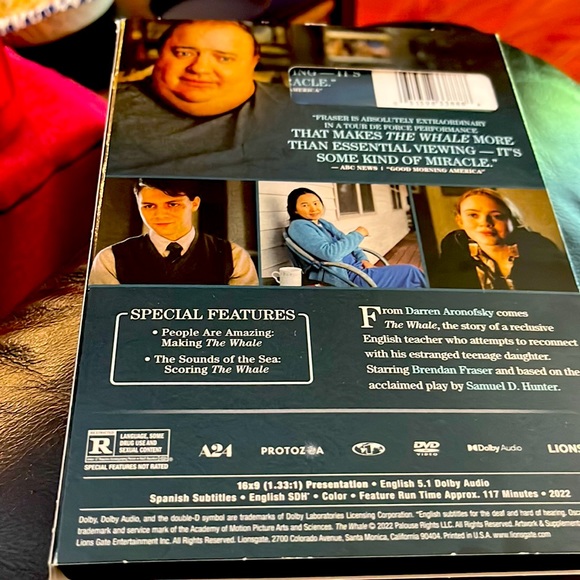 DVD “THE WHALE”. Watched once. Excellent condition. - Picture 3 of 6